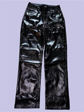 Hunter & Brown High Shine Black Patent Pants